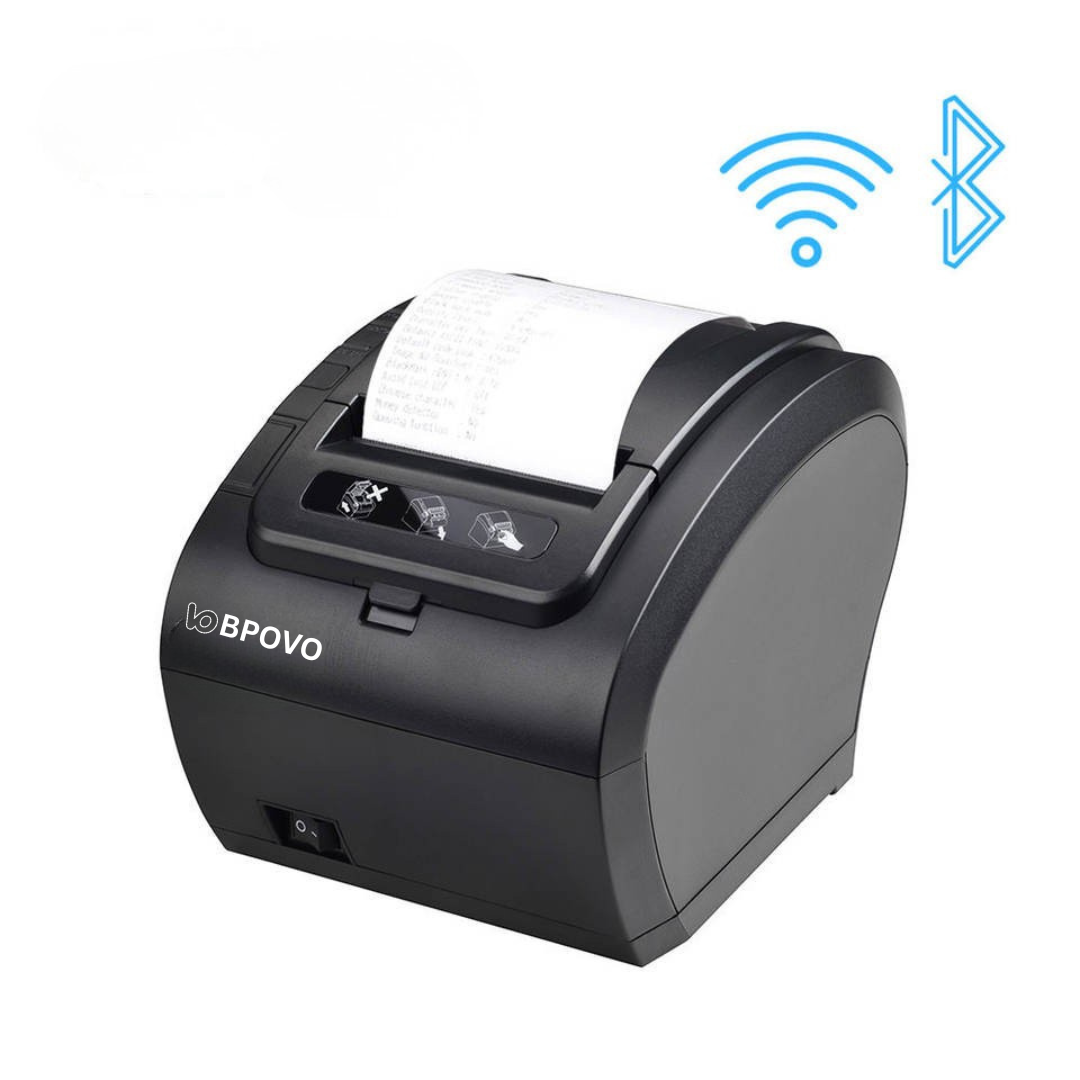 BPOVO BO-307 80mm Thermal POS Printer – USB, Bluetooth & Wi-Fi
