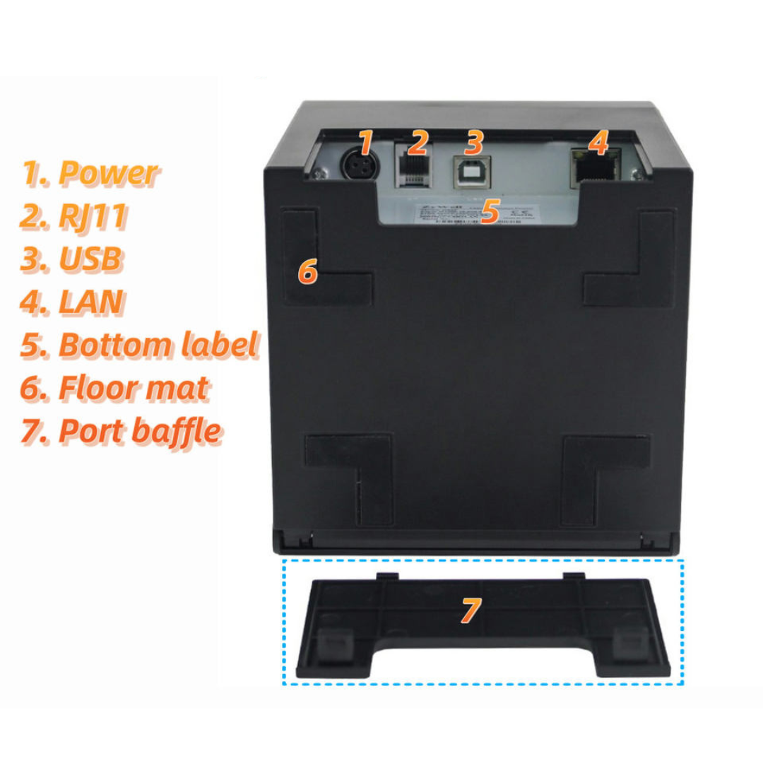 BO-H861 80x80mm Direct Thermal POS Printer – Fast & Reliable