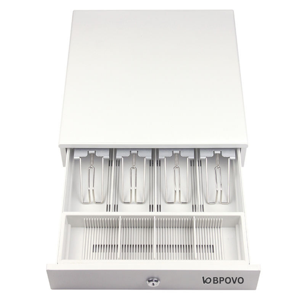 BPOVO 330A/4B4C White POS Cash Drawer – High Quality